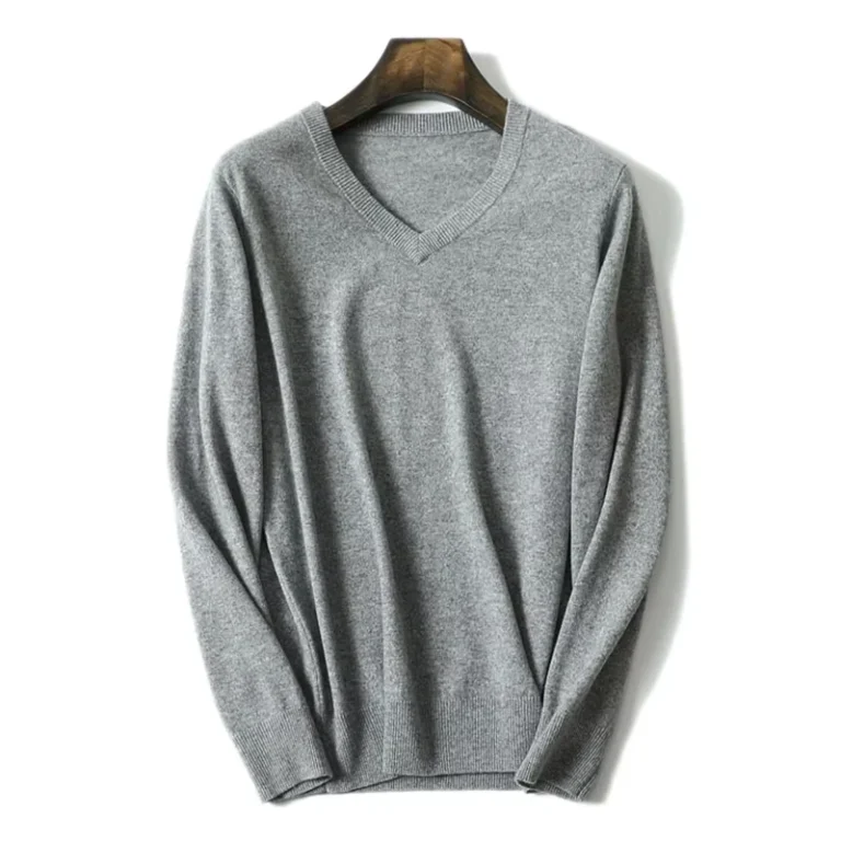 New-Pure-Cashmere-100-Sweater-V-neck-Sweater-Men-Casual-Clothing-Cashmere-Sweater-Men