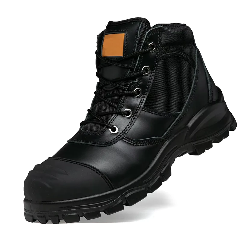 New Style Low Cut Zipper Steel Toe Breathable Mesh Lining Full PU Sole Anti Smash Safety Shoes Spring Autumn Factory Mining Work
