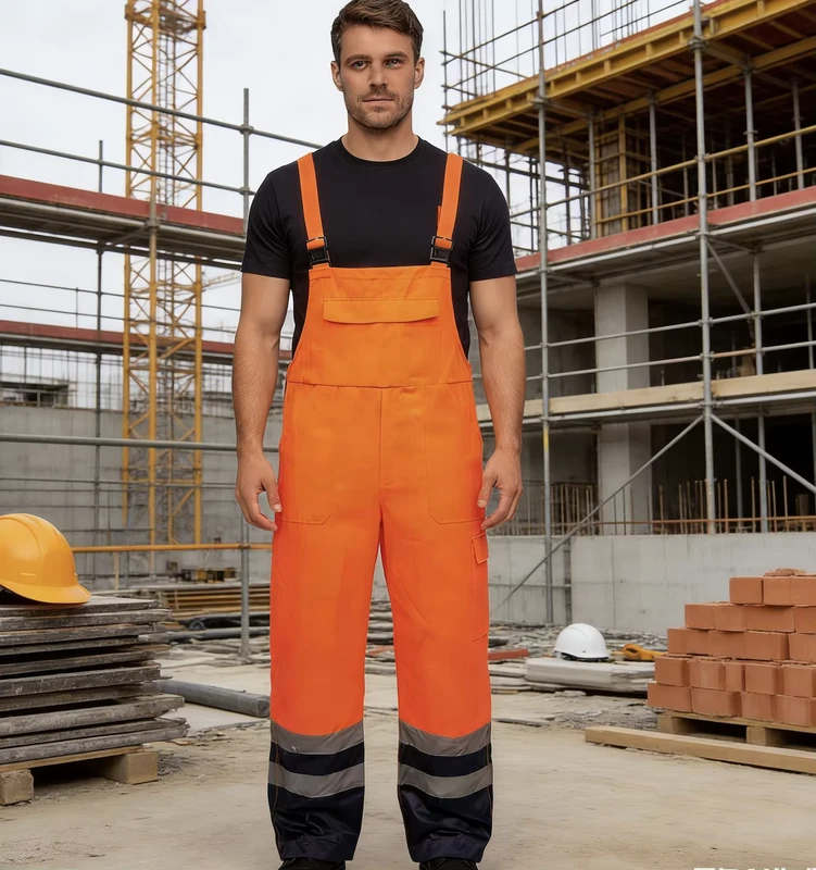 New-Style-Overall-Bib-Brace-ANSI-Class-2-Waterproof-High-Visibility-Safety-Coverall-with-Customized-Logo-OEM-Service