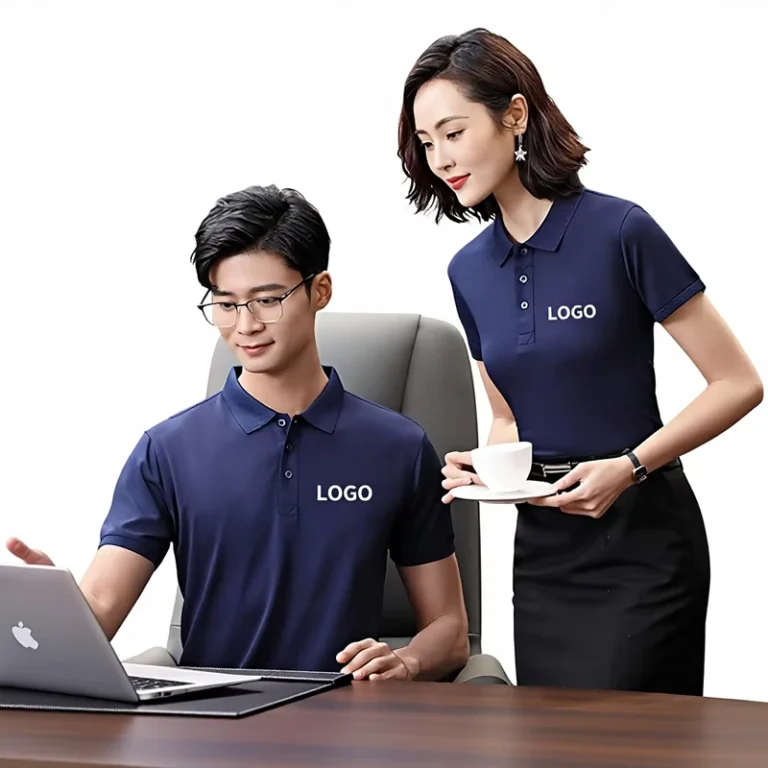 New-Style-Solid-Color-Lapel-Cotton-Short-Sleeve-for-Shirt-Machine-Washable-Custom-Printed-Logo-Embroidered-Corporate-Shirt