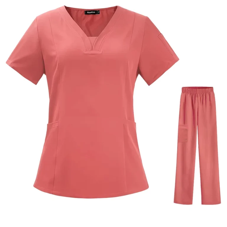New-Style-Unisex-Medical-Nursing-Scrubs-Custom-Private-Label-Hospital-Uniforms-Short-Stretchy-TRS-Scrubs-Sets-for-Women-Men