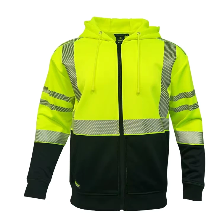 New Styles High Visibility Work Jacket Ansi Safety Jackets ANSI107 Safety Hoodie
