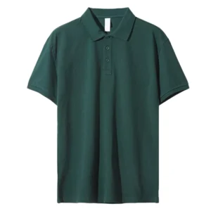 New Summer 220g Combed Cotton Piqué Polo Shirt with Turn Down Collar Short Sleeve Men’s Workwear Custom Logo Printing