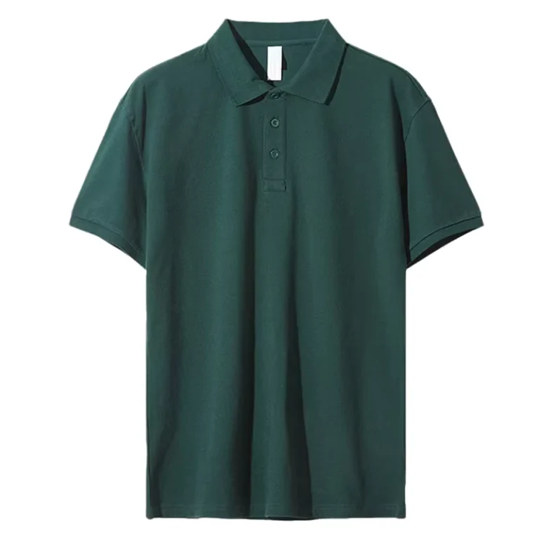 New-Summer-220g-Combed-Cotton-Piqu-Polo-Shirt-with-Turn-Down-Collar-Short-Sleeve-Mens-Workwear-Custom-Logo-Printing