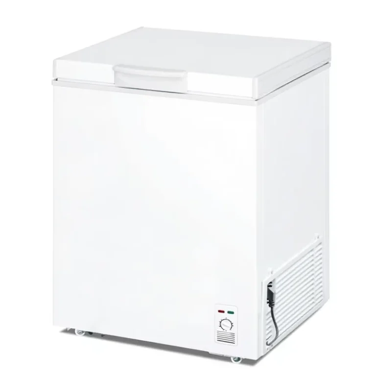 New-Type-Single-Door-Chest-Freezer-138L-Compressor-Manual-Defrost-Freestanding-Household-Outdoor-Use