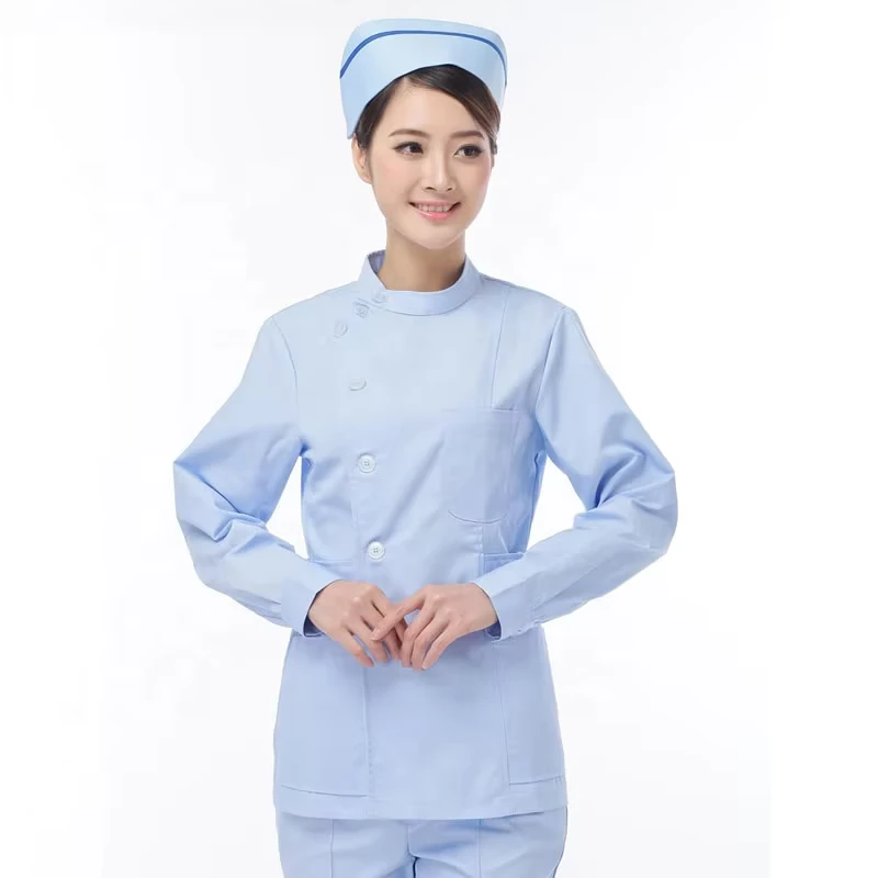 New design OEM Service Comfortable Medical Nurse Uniforms Tops and Pants 100% cotton New Style Nurse Uniform Hospital