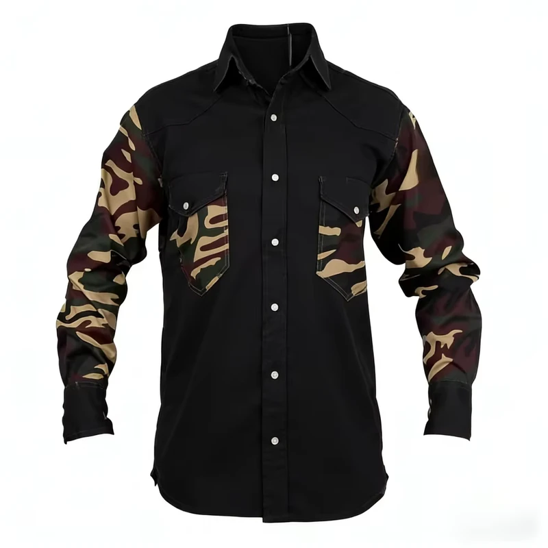Nfpa 70e Compliant Work Shirt Fr Clothing Fire Resistant FR Men's Flame Retardant Custom Safety Fireproof Camo Work Shirts