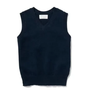 Nigeria Navy Blue School Uniform Sweater Vest, Sleeveless Cardigan