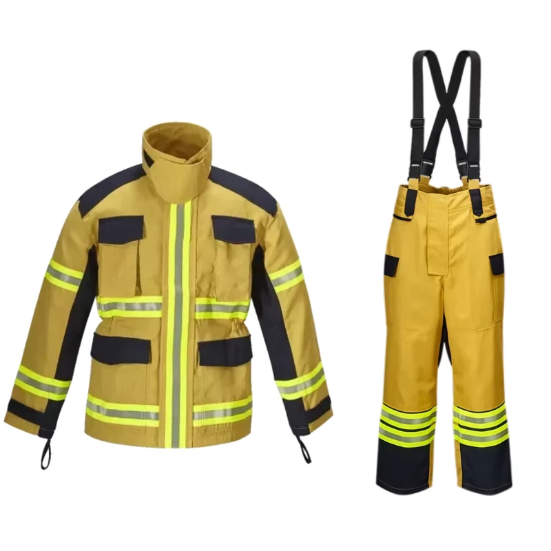 Nomex Aramid Firefighter Suit Complete Set ATPV 3 Class HRC