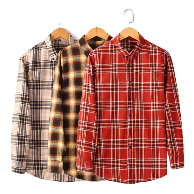 Non-Iron-Shirts-for-Men-Franelas-De-Caballeros-Mens-Flannel-Shirt