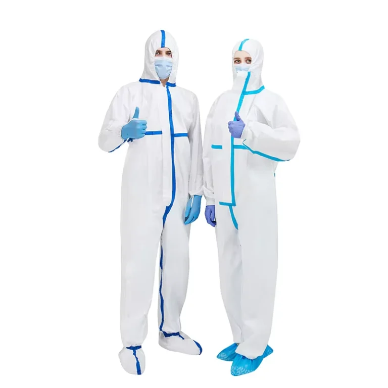 Non-Sterile-PPE-Full-Body-Waterproof-Coverall-White-Disposable-Coveralls-for-Workshop