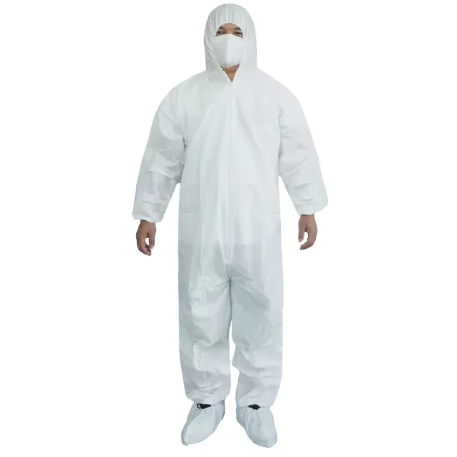 Non Woven PP+PE Disposable Protective Clothing Waterproof Microporous Coverall