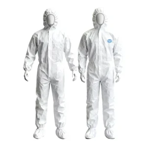 Non woven SMS Disposable Protective Waterproof Coverall Work Clothing Anti Chemical Anti static Properties Level D Protection