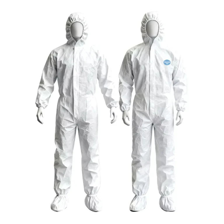 Non-woven-SMS-Disposable-Protective-Waterproof-Coverall-Work-Clothing-Anti-Chemical-Anti-static-Properties-Level-D-Protection