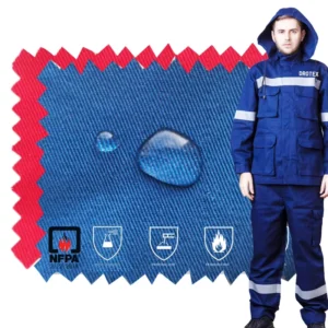 Nonflammable Flame Retardant Fire Resistant Water Repellent FR Fabric for Workwear Uniform