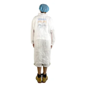 Nonwoven Disposable Visiting Coat PP SMS Lab Coat Colors Available Disposable Visitor Lab Coat Coverall