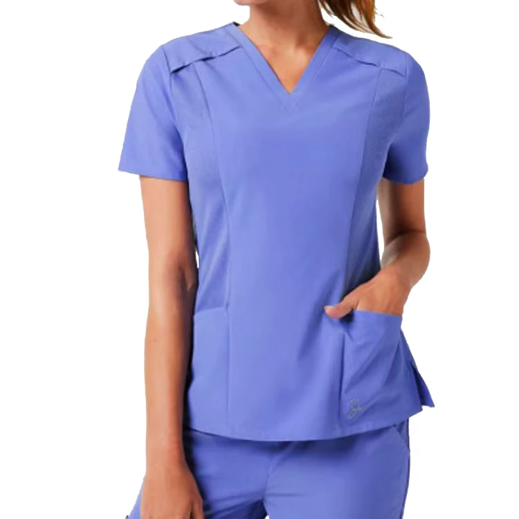 Nurse Uniform Jacket Top Short Sleeve