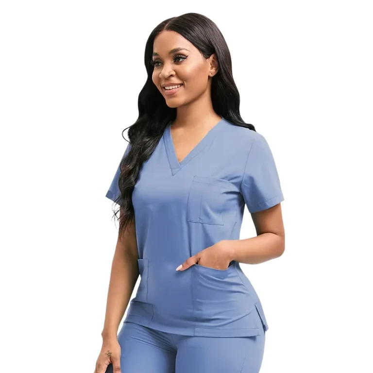 Nurse-Uniform-Jogging-Suit-V-Neck-Casual-Scrub-Suit-Hospital-Pet-Clinic-Beauty-Salon-Unisex-Polyester-Moisture-Wicking