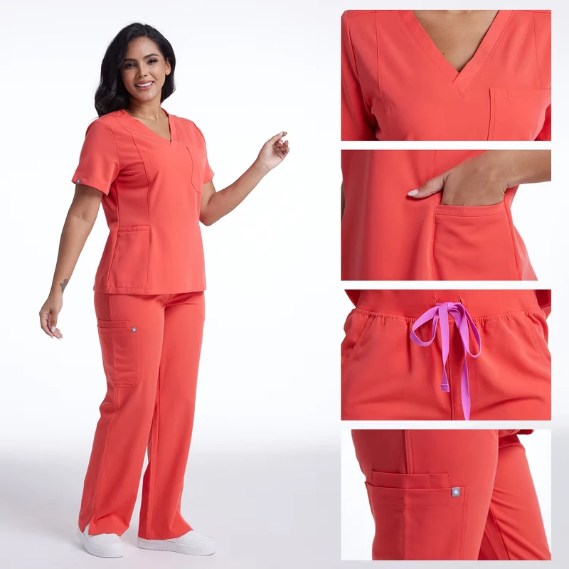 Nurse Uniform Set Hospital Work Clothes Medical Staff Scrubs Set
