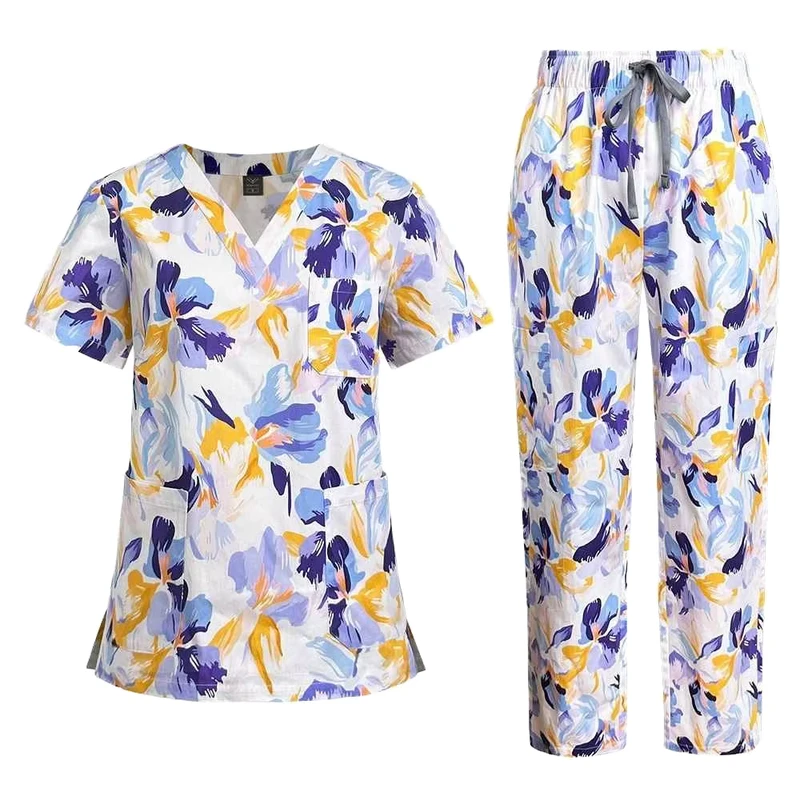 Nurse Uniform Set Scrubs Uniforms Sets for Women Medical Scrubs Set Hospital Uniform Nursing Scrubs Waterproof Medical Uniforms