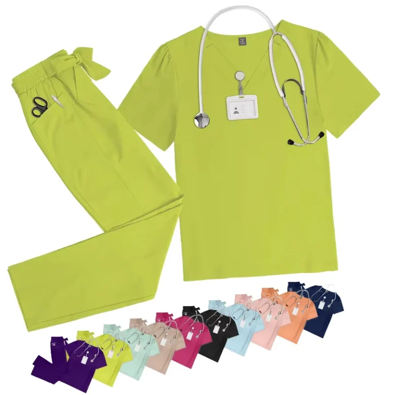 Nursing-Hospital-Medical-Scrub-Uniform-Set-Breathable-Doctor-Scrubs