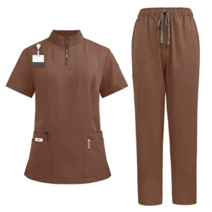 OBR Top Selling Hospital Nursing Scrub New Colors Washable Breathable Short Sleeves Logo Custom Doctor Nurse Set Uniforms