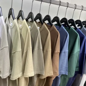 ODM 230g Men’s Oversize Pure Cotton Shirt Washed Curly Hem Oversized Tshirt Men’s Tshirts Oversized T Shirt For Men