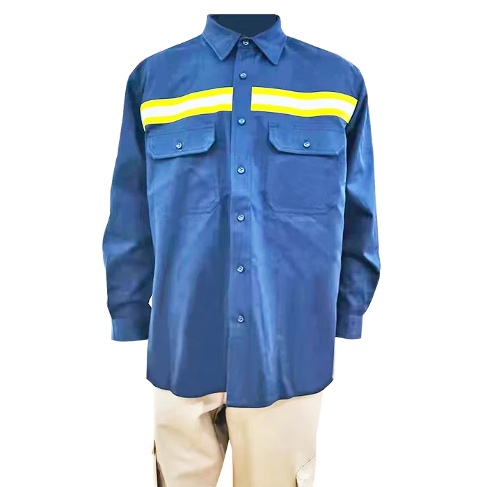 OEM-260gsm-88Cotton12-Nylon-Flame-Resistant-Reflective-Work-Shirt-HRC-Level2-NFPA70E-NFPA2112FR-Long-Sleeve-Shirt