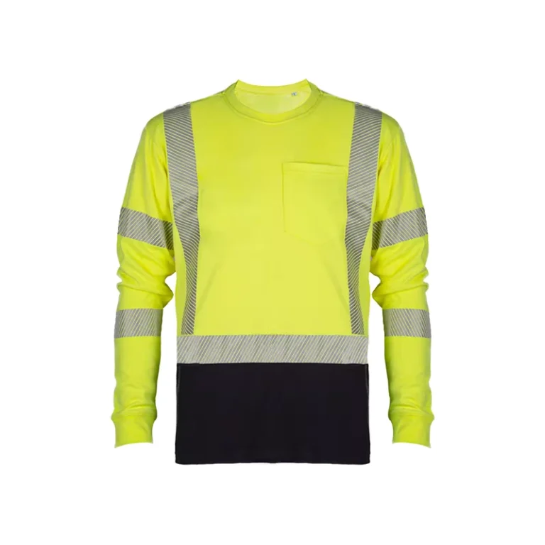 OEM-ANSI-Class-3-Reflective-Long-Sleeve-Hi-vis-Workwear-Mens-High-Visibility-Safety-T-shirts-Work-Hi-Vis-Shirt