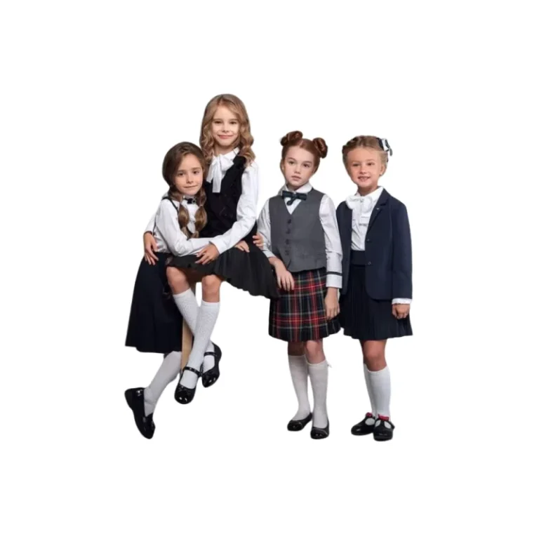 OEM-And-ODM-Customized-Plaid-Girls-Outfit-Skirt-Suit-Blazer-Sister-Dress-Family-Matching