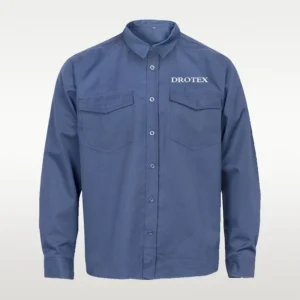 OEM Cotton Men Mechanic Fr Workwear Logo Shirt Safety Shirts Long Sleeve Reflective