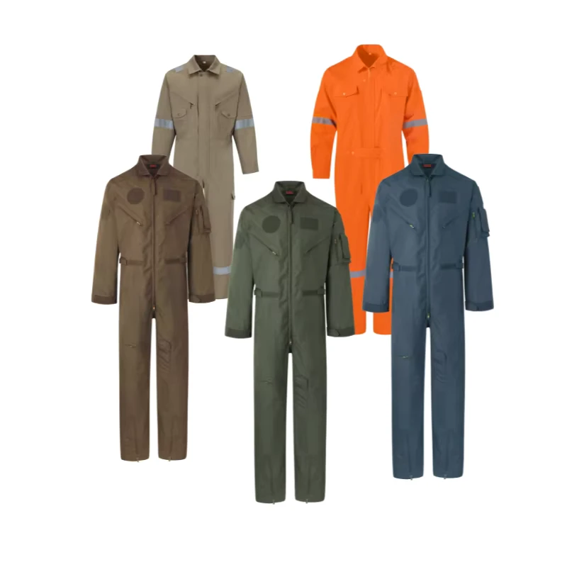 OEM Coverall Flame Retardant FR Safety Clothing Coverall Flight Suit