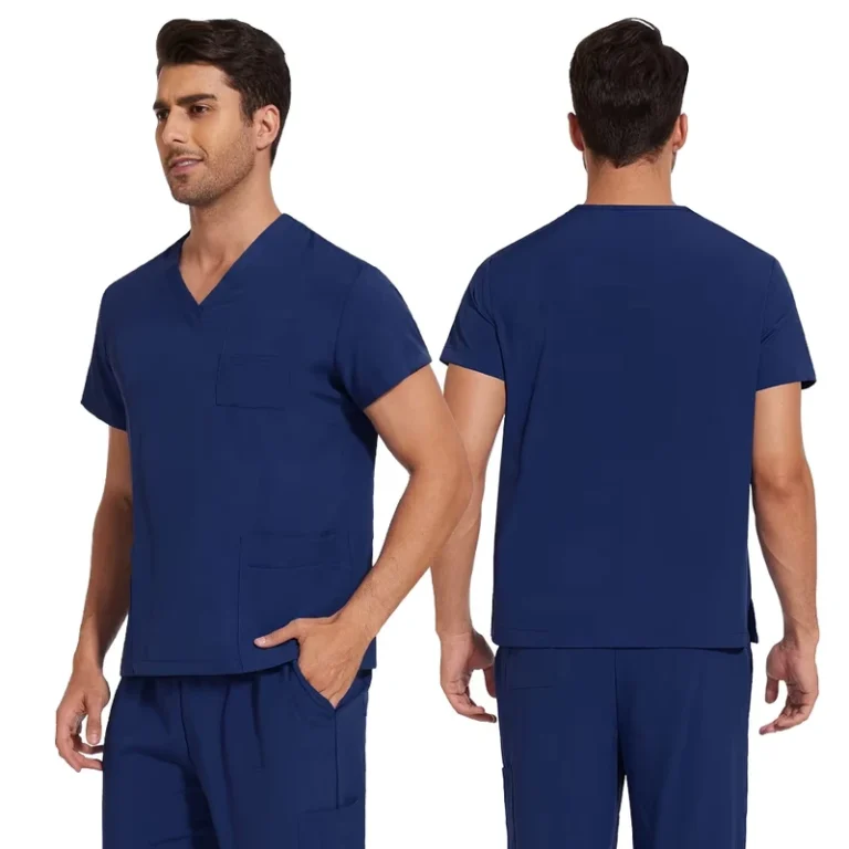 OEM-Custom-Dental-Hospital-Mens-Scrubs-Uniform-Set-Polyester-Spandex-Medical-Nurse-Uniform