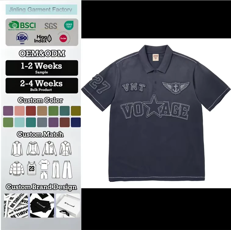 OEM-Custom-Embroidery-T-Shirt-Acid-Wash-Blank-Camisas-Polo-Masculinas-Preta-Patches-Mock-Neck-Nederland-Cotton-Plain