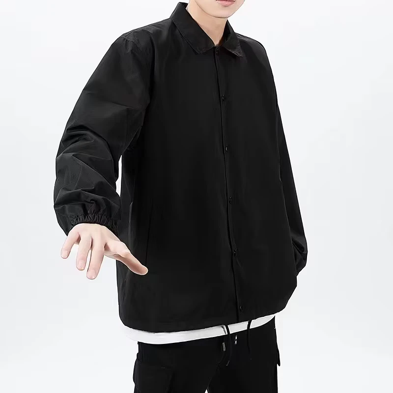 OEM Custom Logo Men's Light Weight Waterproof Windbreaker Coach Jacket