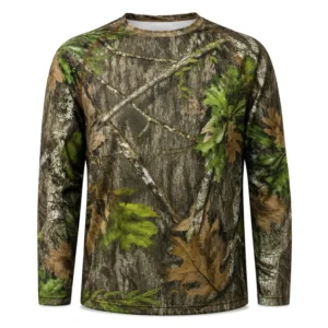 OEM Custom Men’s Camouflage Hunting Shirt Quick-Dry Long-Sleeve Tactical Outdoor Fishing Sportswear