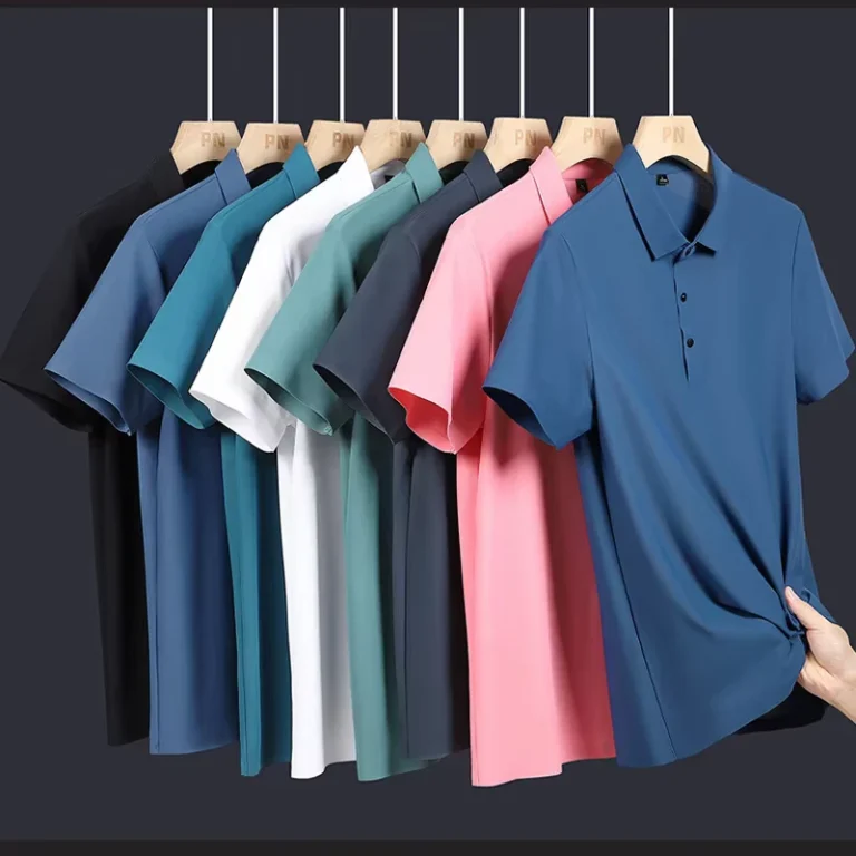 OEM-Custom-Printed-Logo-Solid-Knitted-Breathable-Casual-Short-Sleeve-Button-Up-Shirt-for-Men-15-Spandex-85-Polyester