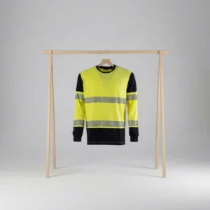 OEM Custom Reflective Breathable Safety Sweatshirt Construction Industrial High Visibility Hi Vis Long Sleeve Work Shirt