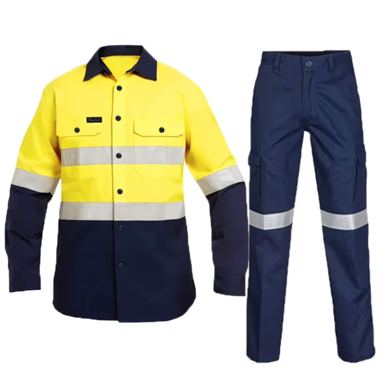 OEM-Customized-INDUSTRIAL-SAFETY-WORKING-Clothes-for-Men-High-Visibility-Cotton-Long-Sleeve-Shirts
