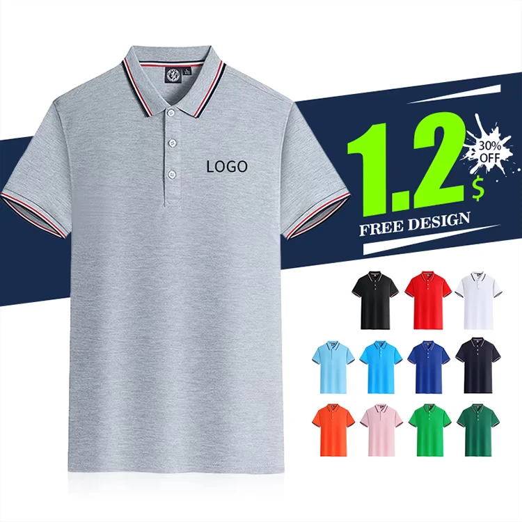 OEM Customized Printing Embroidered logo Men's Work Polo t Shirts Comfortable Cotton Uniform Polo Shirts for Unisex