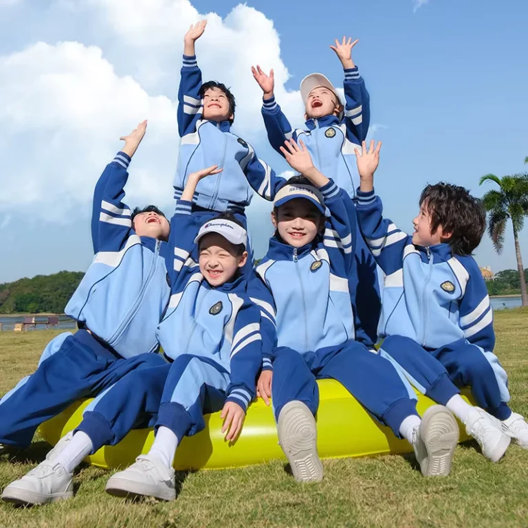 OEM-Design-Custom-Primary-School-Uniform-Boys-and-Girls-Clothing-Childrens-Jacket-School-Uniform-Blue-Suit