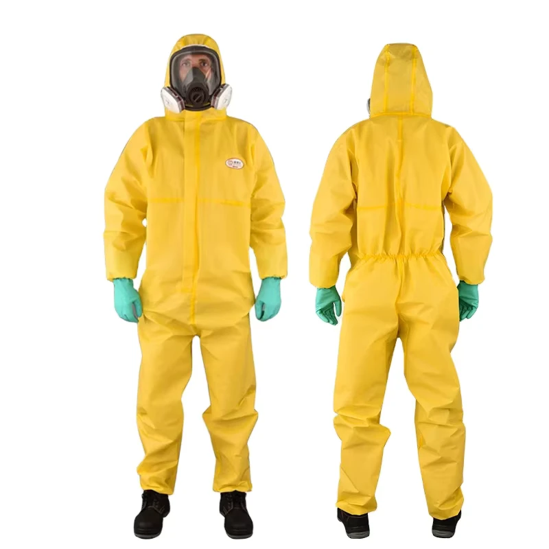 OEM EN14605 Type 3 4 Protective Ppe Kit Suit Coverall Overall Disposable Coverall Protection Clothes Chemical Protective Clothin