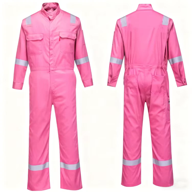 OEM-Factory-Standard-Pink-Mechanic-5XL-Coveralls-Suit-Jumpsuit