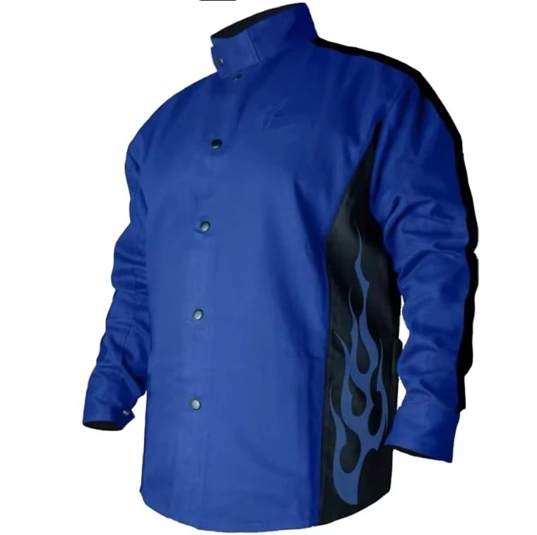 OEM Flame Resistant Safety Protective Work Coat Unisex FR Welding Jacket