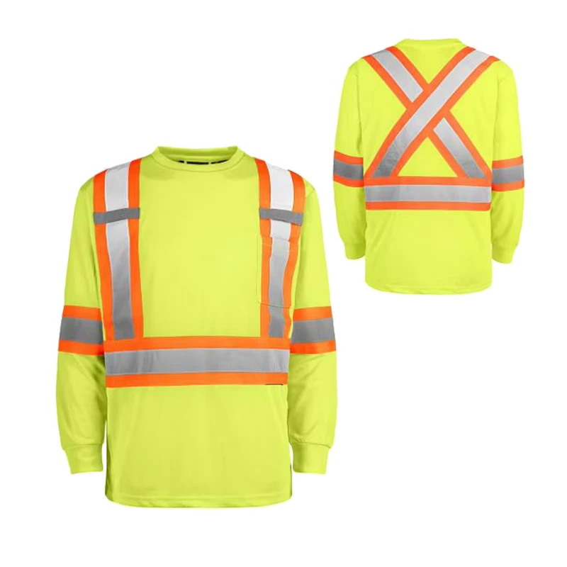 OEM Fleece Custom Logo Hi Viz Workwear Mens High Visibility Hoodie Safety Hoodies Hooded Pullover