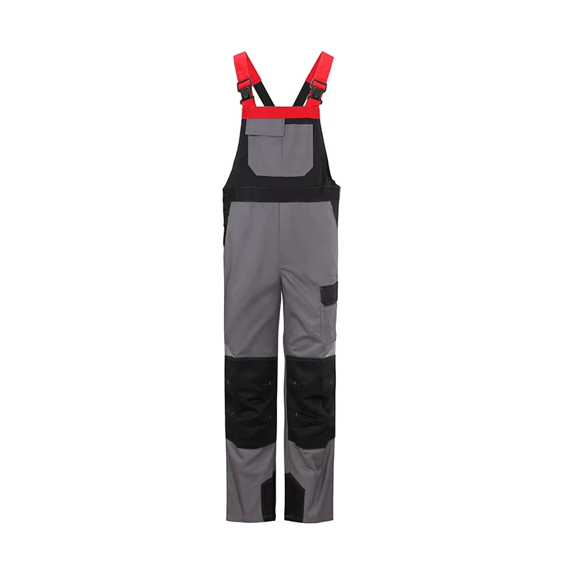 OEM Heavy Duty Comfort Fit Bulk Factory Uniform Safety Construction Industrial Work Clothes Protective Working Bibpants for Men