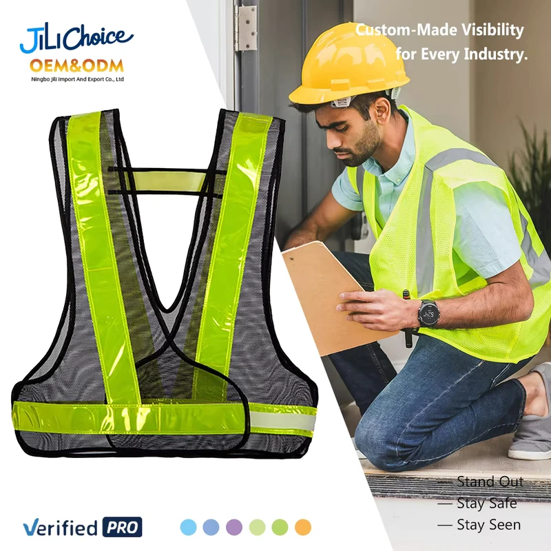 OEM Heavy Duty Safety Vest Equipment Waterproof Raincoat Protective Vest Jacket Reflective Rain Coat Safety Clothing