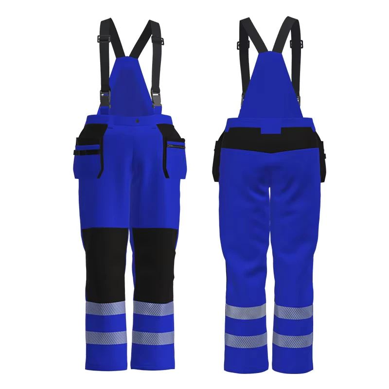 OEM Hi Vis Protective Security Safety Staff Clothes Trousers Work Wear Overall Hi Vis Pants Safety Trousers Men Work Pants
