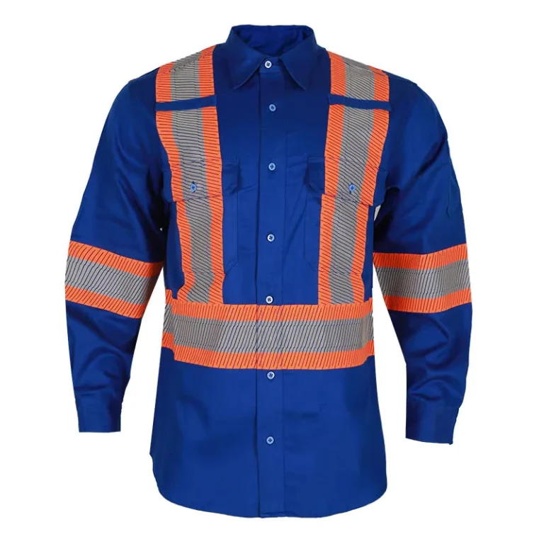 OEM-Hi-Vis-Reflective-Security-Shirt-Mens-High-Visibility-Fire-Resistant-Safety-Hi-Vis-Shirts