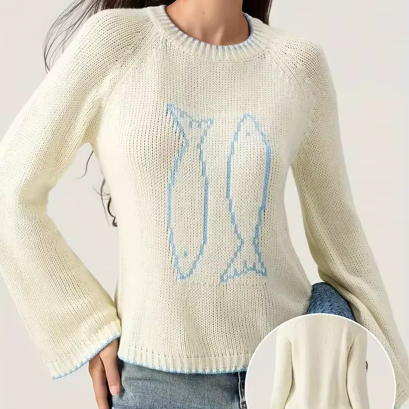 OEM Ladies Sweater Top Women Soft Pullovers Sweater Plain Women Sweaters
